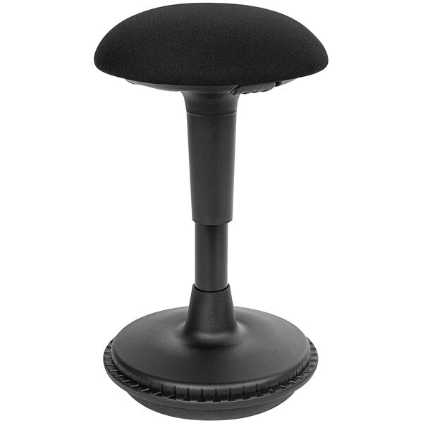 Adjustable Black Wobble Office Stool