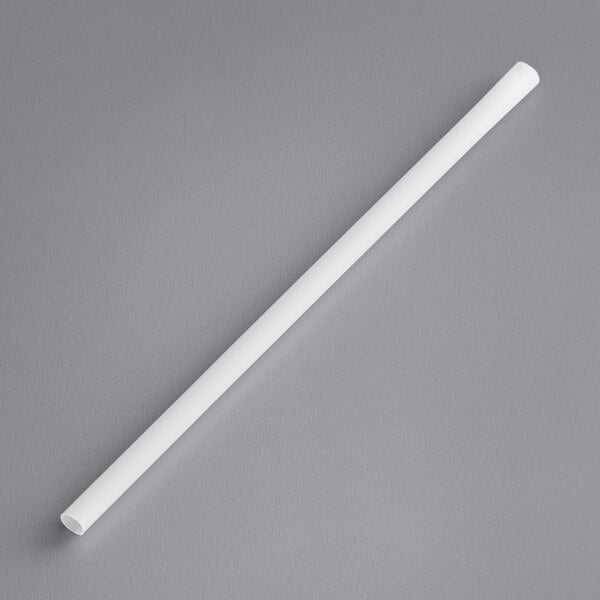 7 3/4" Natural Giant Compostable Unwrapped PLA Straw