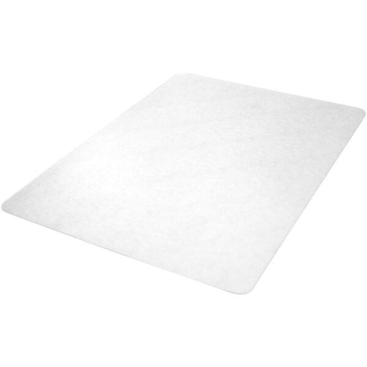 45" x 53" Clear Vinyl Rectangle Straight Edge Hard Floor Chair Mat