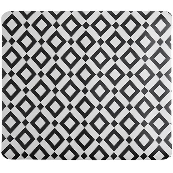 35" x 40" Black Diamond Vinyl Multi-Surface Chair Mat