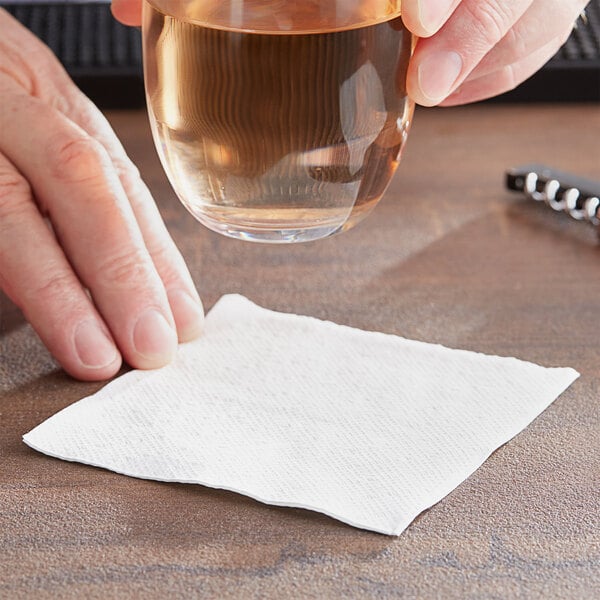 2-Ply White Beverage / Cocktail Napkin