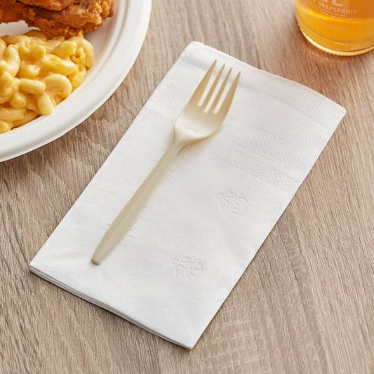 15" x 17" White 3-Ply Dinner Napkin