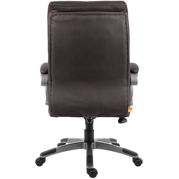 Brown Double Plush High Back Executive Chair