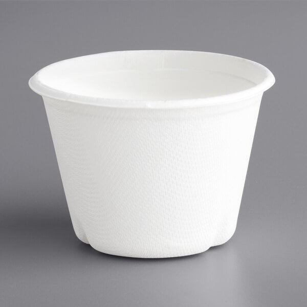 Compostable Sugarcane / Bagasse 4 oz. Portion Cup