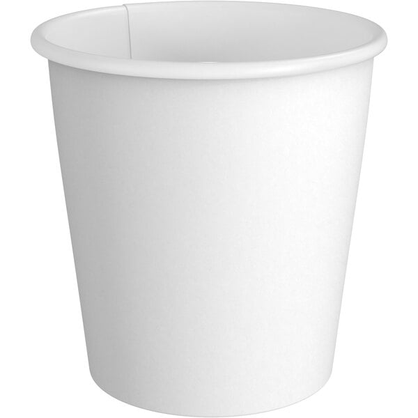 8 oz. Tall White Poly Paper Hot Cup