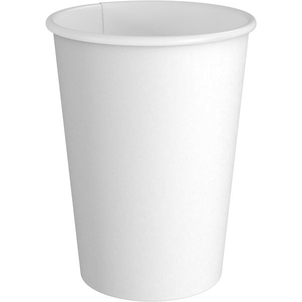 12 oz. White Poly Paper Hot Cup