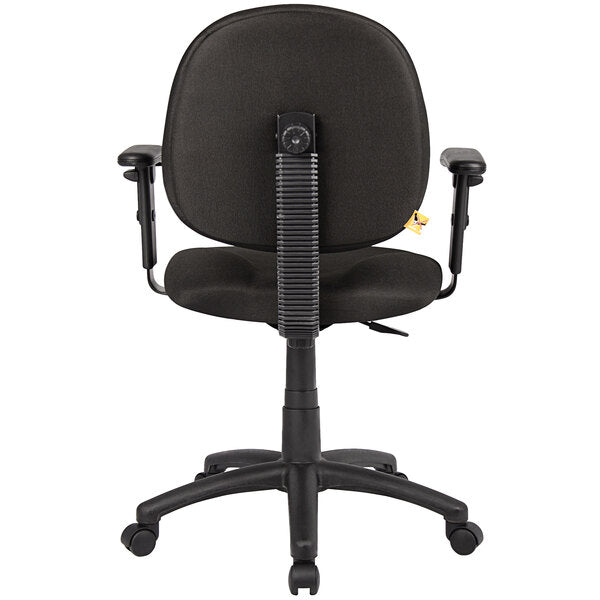 Black Diamond Task Chair with Adjustable Arms