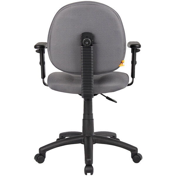 Gray Diamond Task Chair with Adjustable Arms