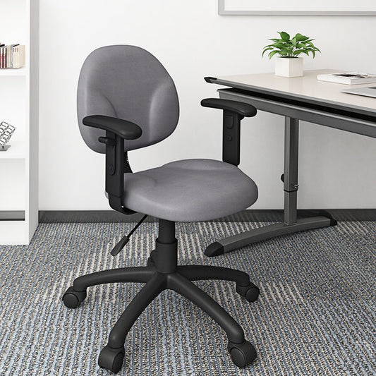 Gray Diamond Task Chair with Adjustable Arms