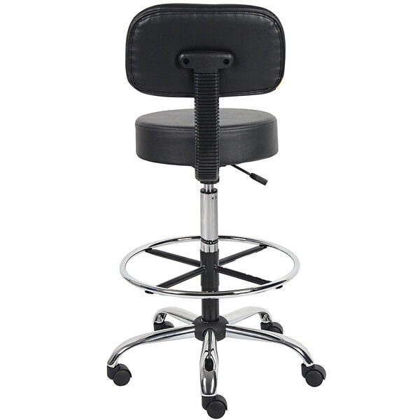 Drafting Stool with Back Cushion