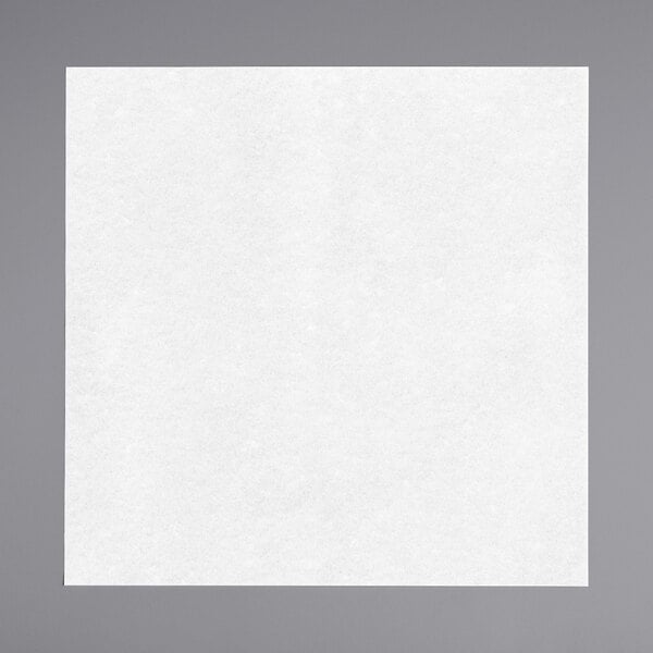 14" x 14" White Linen-Feel Flat-Packed Dinner Napkin