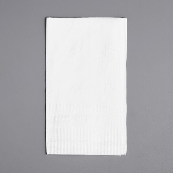 15" x 17" White 3-Ply Dinner Napkin