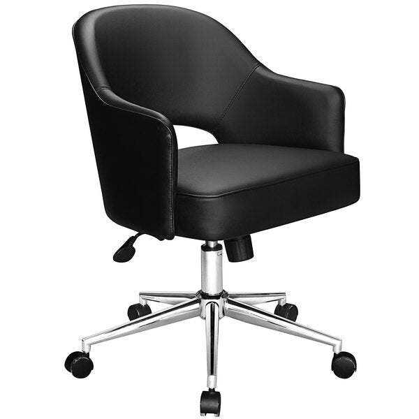 Black Vinyl Task Chair