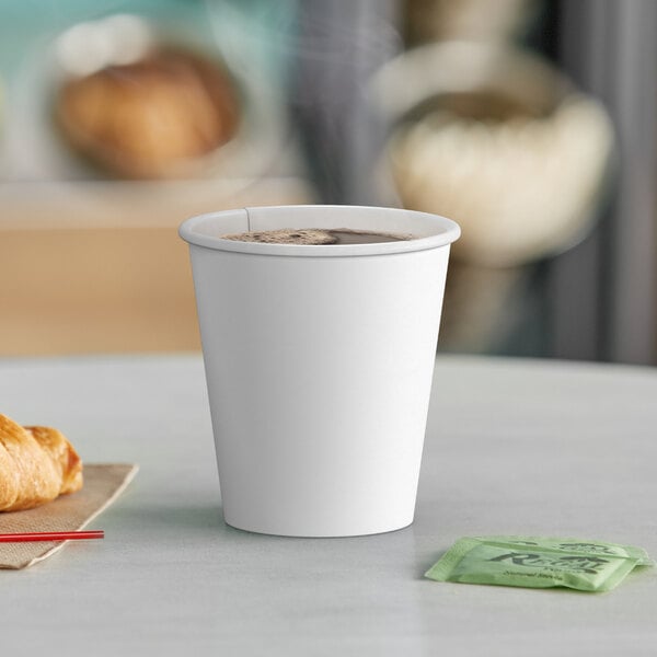 10 oz. White Poly Paper Hot Cup