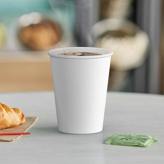 12 oz. White Poly Paper Hot Cup