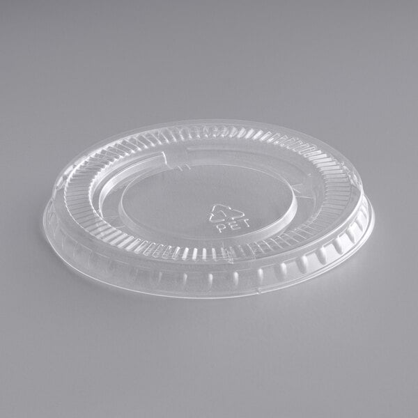 PET Plastic Lid for 3.25 to 5.5 oz. Souffle Cup / Portion Cup