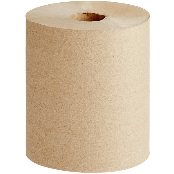 Natural Kraft Hardwound Paper Towel, 800 Feet / Roll - 6/Case