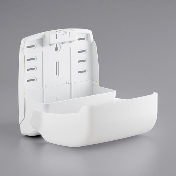 Translucent White Mini Multifold Plastic Paper Towel Dispenser