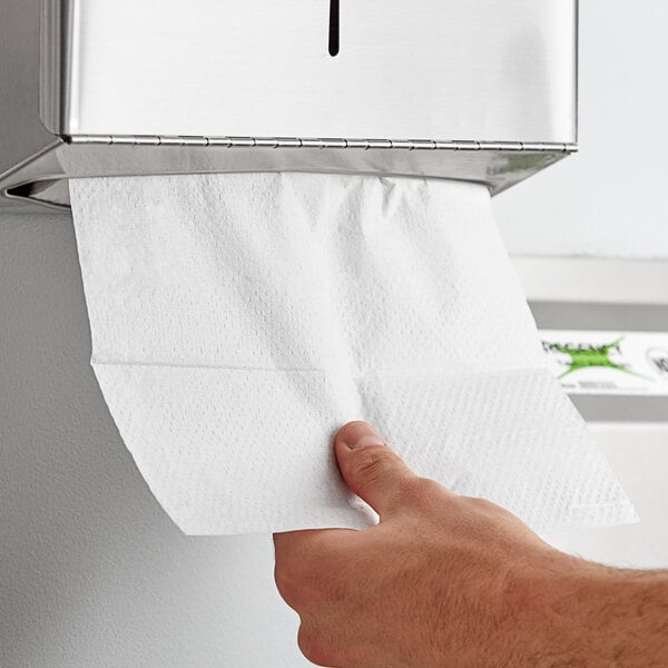 Janitorial White M-Fold (Multifold) Towel - 4000/Case