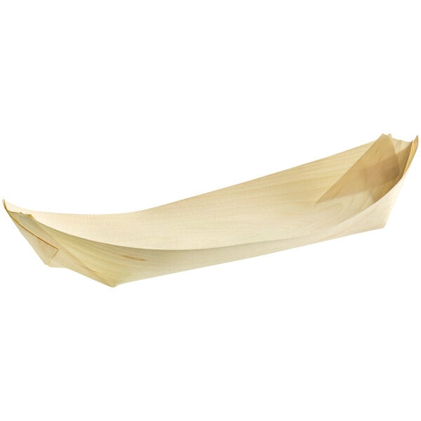 12 1/2" Disposable Wooden Food Boat