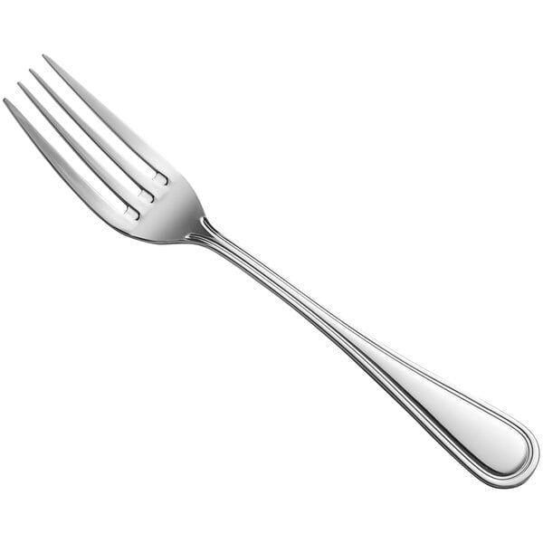 8" 18/8 Stainless Steel Extra Heavy Weight European Table Fork - 12/Case