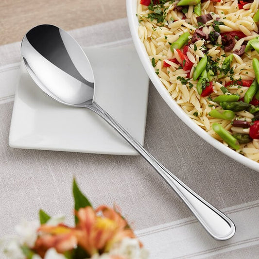 11 1/4" 18/8 Stainless Steel Extra Heavy Weight Solid Serving Spoon