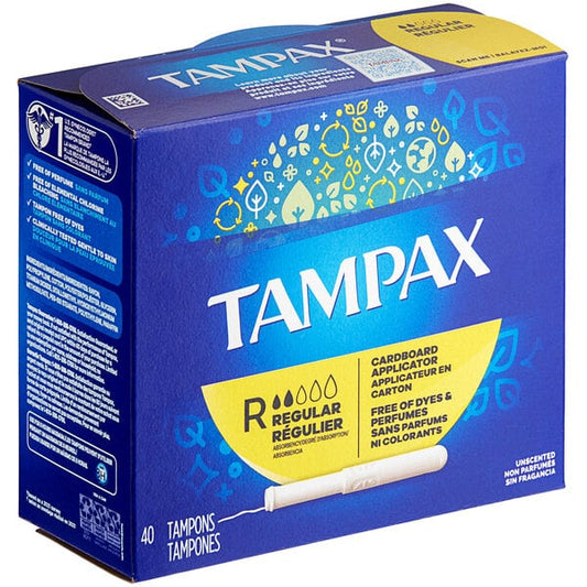 Tampon with Cardboard Applicator - Regular - 12/Case