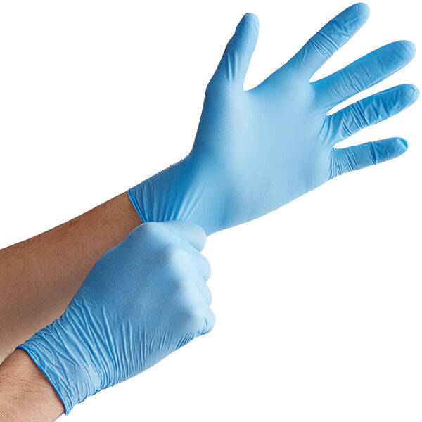 Powder-Free Disposable Exam Grade Nitrile 4 Mil Thick Textured Gloves – Case of 1000 (10 Boxes of 100)