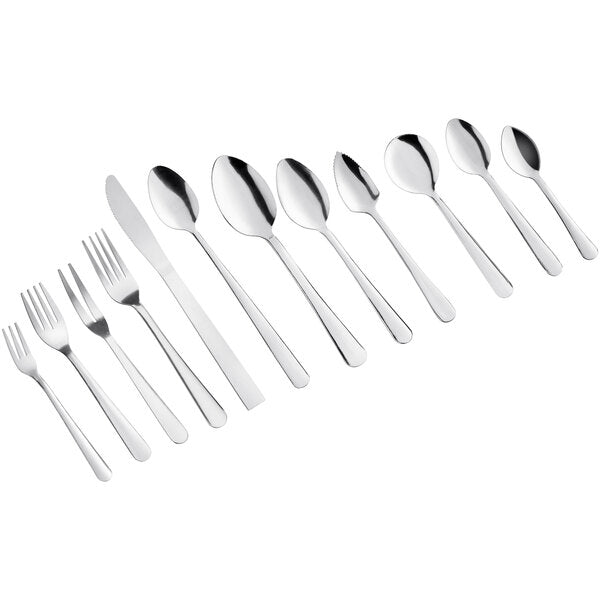 5 7/8" 18/0 Stainless Steel Teaspoon - 12/Case