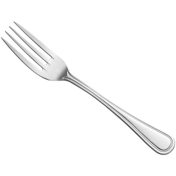 7 1/2" 18/8 Stainless Steel Extra Heavy Weight Dinner Fork - 12/Case