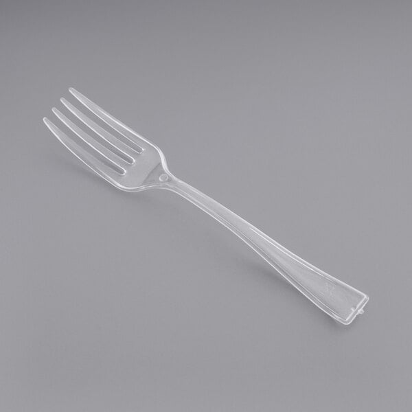 4" Clear Plastic Tasting Fork