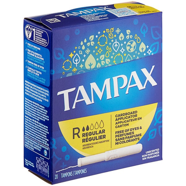 Tampon with Cardboard Applicator - Regular Absorbency - 24/Case