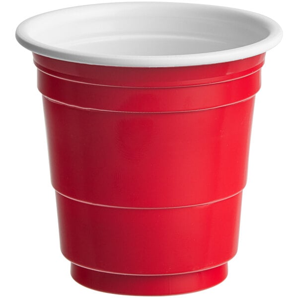 2 oz. Red Plastic Shot Cup