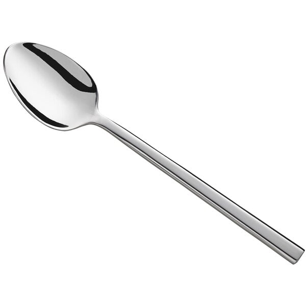 7 3/4" 18/0 Stainless Steel Forged Dinner / Dessert Spoon - 12/Pack