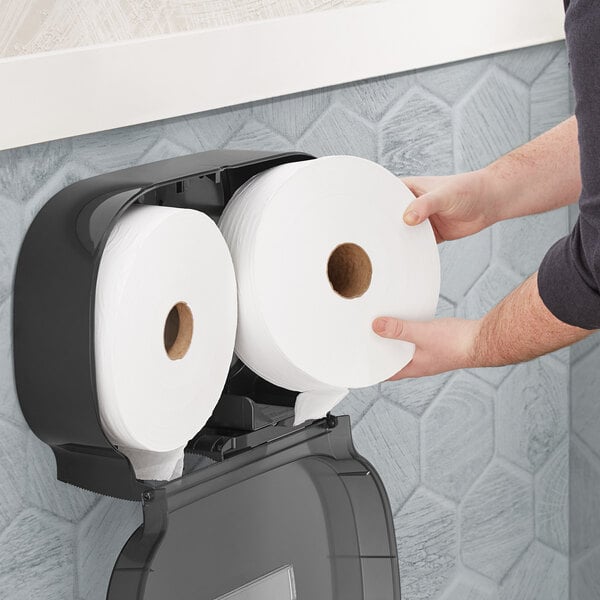 2-Ply 1600' Jumbo Toilet Paper Roll - 6/Case