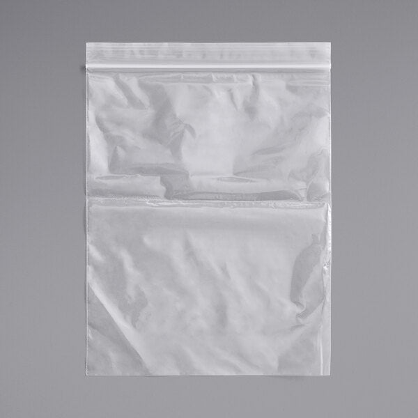 6" x 6" 2 Mil Clear LDPE Zip Top Bag