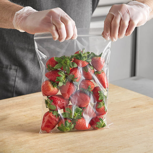 12" x 12" 2 Mil Clear LDPE Zip Top Bag