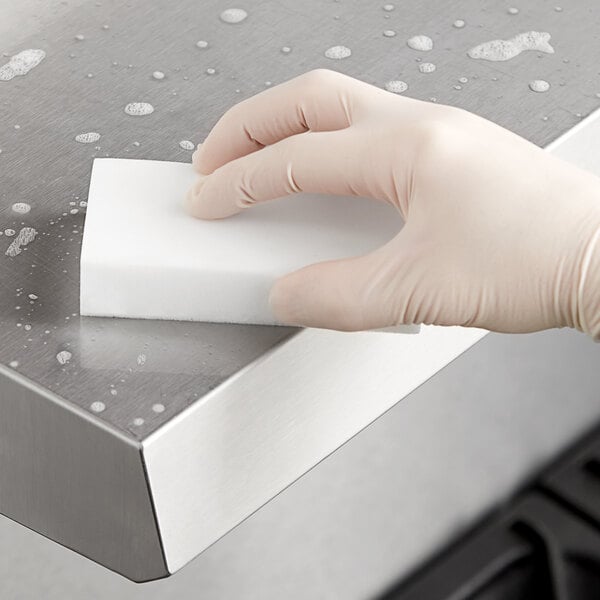 4 3/4" x 2 1/2" x 1" White Eraser Sponge - 24/Pack