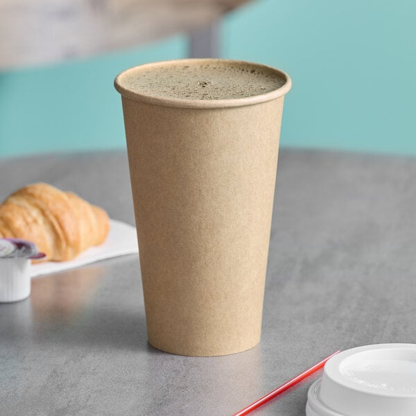 16 oz. Kraft Poly Paper Hot Cup