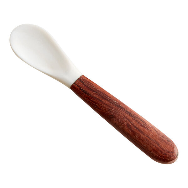 6" Mother of Pearl Spoon with Wood Handle