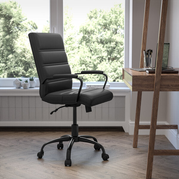 LeatherSoft Mid-Back Executive Swivel Office Chair