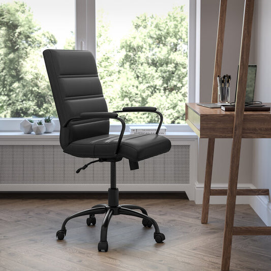 LeatherSoft Mid-Back Executive Swivel Office Chair