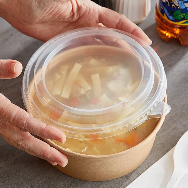 16-32 oz. Round Polypropylene Take-Out Lid