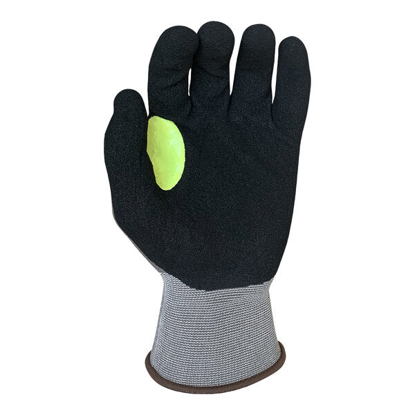 Level A1 Graphene Gloves with Black HCT Microfoam Nitrile Palm Coating and Hi-Vis Thumb Crotch