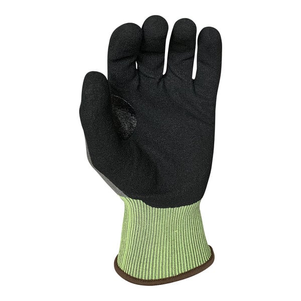 Level A3 Graphene Gloves with Black HCT Microfoam Nitrile Palm Coating and Yellow Cuff