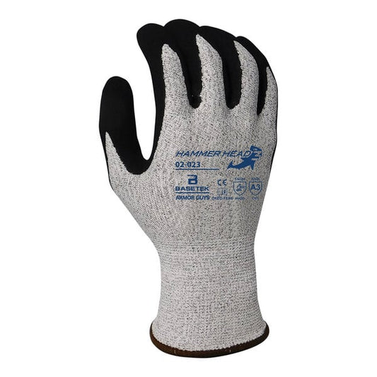 Level A3 HDPE Gloves with HCT Microfoam Nitrile Palm Coating