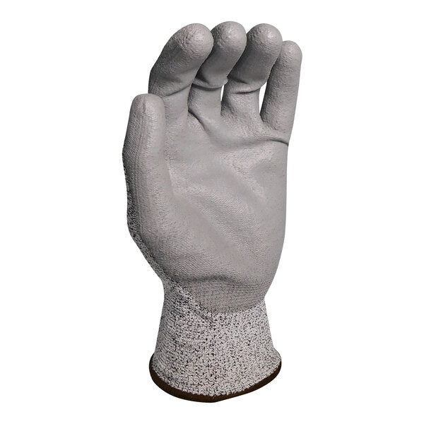 Level A4 HDPE Gloves with Gray Polyurethane Palm Coating