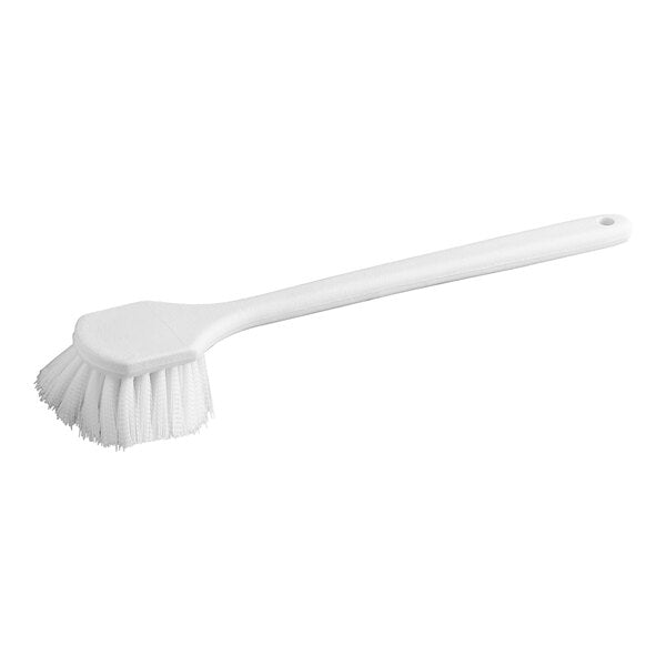 20" White Nylon Utility Pot Scrub Brush