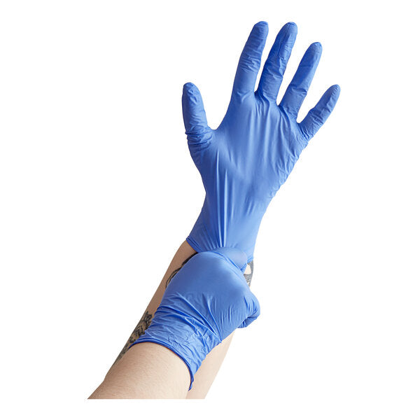 Mil Blue Biodegradable Powder-Free Nitrile Gloves