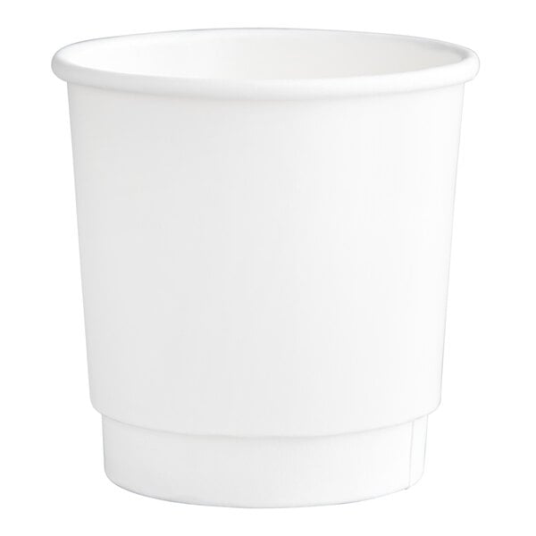 4 oz. White Smooth Double Wall Paper Hot Cup